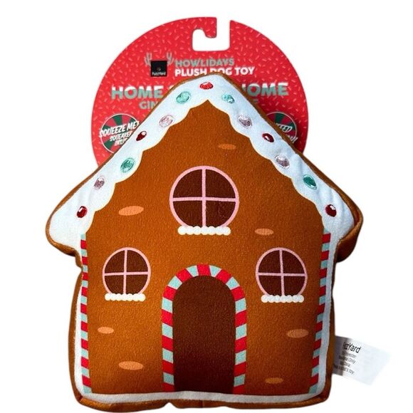 Gingerbread House Dog Toy NWT Candy Holiday Gift Puppy Home Sweet Christmas - Picture 1 of 6